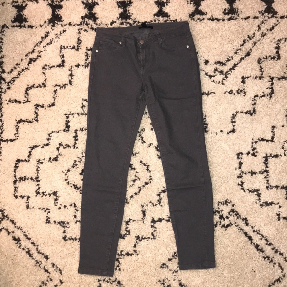 Gray Stretchy Skinny Jeans